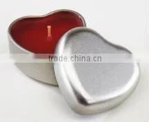 Heart Tin Candle Tin Candle Heart Candle Valentine's Day Candle thumbnail-1