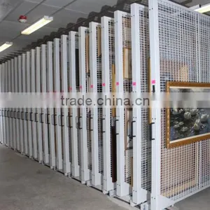 Art Compact Mobile Shelving, Mobile Filing Cabinet, Movable Metal Cabinet,high Saving Space Art Mobile Cabinet thumbnail-4