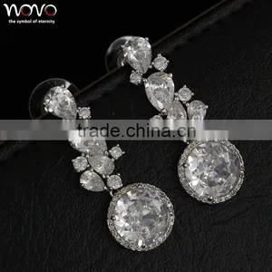 2016 High Quality Natural Brass Zircon Earring thumbnail-2