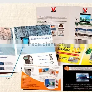 Promotional 7 Inch LCD Video Greeting Book, Lcd Video Brochure Card for Adverting thumbnail-1