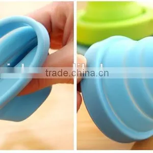 Food Grade Heat Resistance Folding Silicone Cup for Travel Outdoor Camping thumbnail-4
