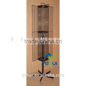 Floor Mesh Wire Spinning Display Rack From China Manufacturer thumbnail-1