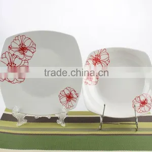 Mexican Style Square Shape Porcelain Dinnerware Ceramic Dinner Set thumbnail-3