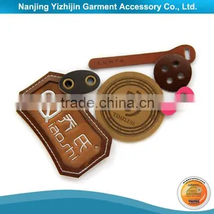 High Quality Garment Cord Stopper Leather Made in Yizhijin thumbnail-1