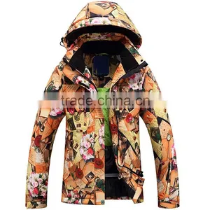 Custom Lady Colorfull Plus Size Ski Jacket thumbnail-1