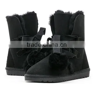 2015 New Design Snow Buckle Fastener Sweet Plush Boots thumbnail-4
