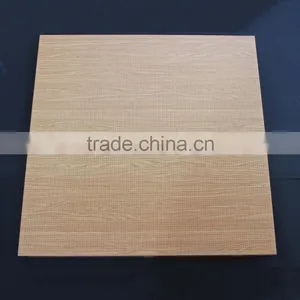 Wood Grain Suspended Aluminum Ceiling Open Frame Ceiling Perforated Clip In Ceiling Tile thumbnail-1