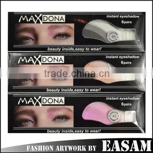 Eye Temporary Tattoo Sticker Made With Eye Shadow thumbnail-1