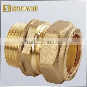Compression Brass Straight Fitting thumbnail-1