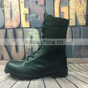 Factory Reasonable Leather Black Military Boots/tactical Boots thumbnail-1