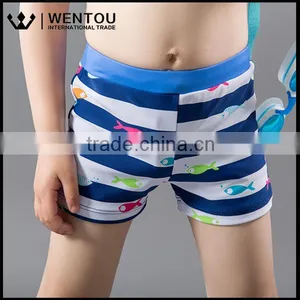 Hot Sale Cheap High Quality Tie Lattice Multicolor Cute Baby Boy Swim Trunks thumbnail-6