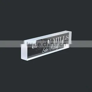 Hot Sale Claer Acrylic Desk Name Plate thumbnail-1