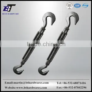 US STANDARD FORGED GALVANIZED HEAVY DUTY TURNBUCKLE WITH HOOK AND HOOK thumbnail-1
