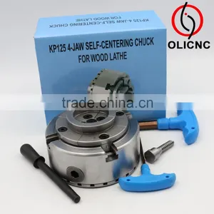 Clamping 8-100mm 4"/5''Self-centering Wood-working Scroll Chucks for a Wide Range Wooden Lathe Spindle thumbnail-6