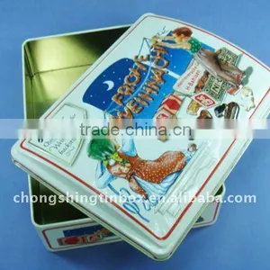 Rectangular Metal Christmas Tin Box thumbnail-4