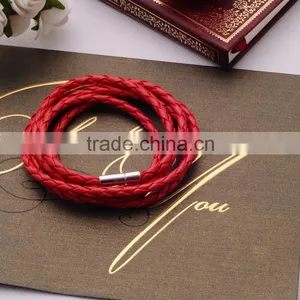 2016 New Fashion Braided Leather Bangles& Bracelet for UnisexJewelry With Magnetic Clasps Charm Bracelet/ thumbnail-6