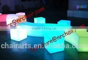 Shanghai Commercial Furniture Wholesale Event Acrylic Lounge LED Illuminated Cube Seat thumbnail-1