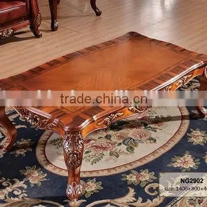Chinese Wooden Carved Tea Table (NG2902) thumbnail-1