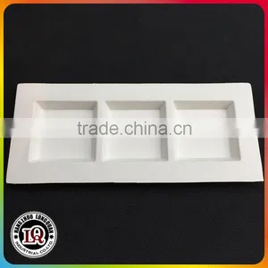 Biodegradable 3-comp. Bagasse Pulp Tray thumbnail-1