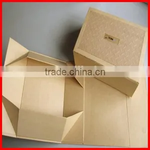 High Quality Elegant Kraft Paper Gift Foldable Box thumbnail-1