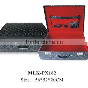 Unique Handmade Vintage Leather Luggage Suitcase thumbnail-1