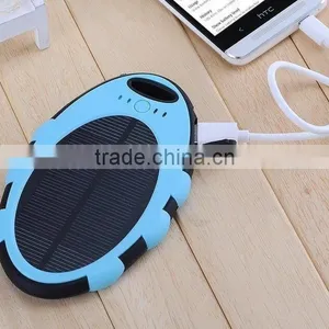 Solar Charger 5000mAh USB Portable Charger Power Bank Battery Pack [Oval Pocket Series - Water-Resistant, Shock-Proof thumbnail-5