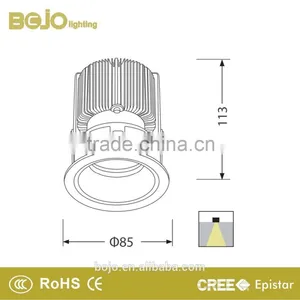 China Top Selling Spot Led Lights Round Led Spot Light 6w 9w 13w thumbnail-4
