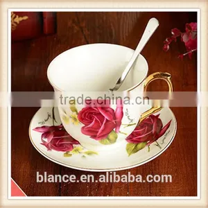 Ceramic Coffee Cup Set for One Person Use in Old Fashioned English Style thumbnail-2