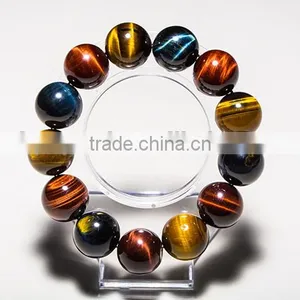 Natural Tiger Eye Rainbow Bracelet for Healing Crystal Crafts Bracelet thumbnail-3