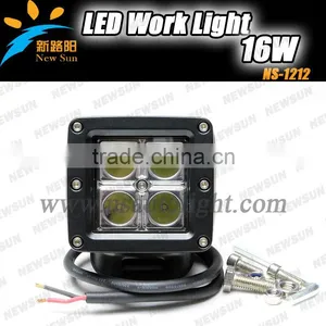 Highly Recommended 16W 3" Square LED Driving Light 9-32v IP67 C REE Led Car Driving Light 16w Led Construction Working Light thumbnail-1
