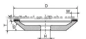 12 A2-45 Grinding Wheel for Carbide Saw Blade,diamond Grinding Wheel for Carbide,grinding Tool thumbnail-2
