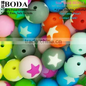 The Lovely Star Round Silicone Beads thumbnail-1