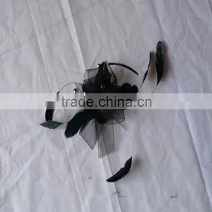 The Chic /colorful Flower Feather Headband thumbnail-3
