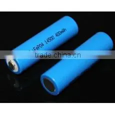 Factory Price LiFePo4 14500 3.2V 400mah Rechargeable Battery thumbnail-1
