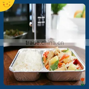 2 Compartments Aluminum Foil Food Container Price thumbnail-1