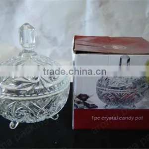 High Quality Fashion Glass Candy Jar With Color Gift Box Packing Wholesale thumbnail-5