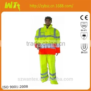 Reflective Rainsuits hi Vis Raincoat High Quality Rainsuits Adult Working Rainsuits thumbnail-1