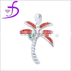 Garnet Tree Silver Wholesale Pendant thumbnail-1