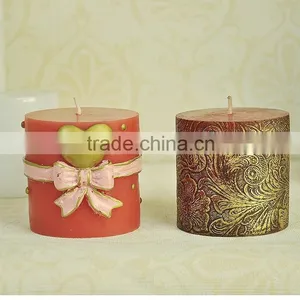 Wholesale Multi-color Flameless Scented Decorative Pillar Candle thumbnail-4