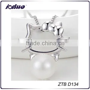 New Cute Cat 925 Sterling Silver Pendant Wholesale Fashion Jewelry thumbnail-1