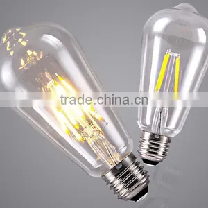 E27 Edison Carbon Filament Bulbs St64edison Bulbs With Great Quality 4w,6w,8w Clear/Frosted Bulb thumbnail-2
