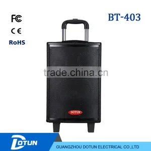 8 Inch Avtive Wooden Portable Trolley Bass Speaker With Bluetooth Wireless BT-403 thumbnail-1