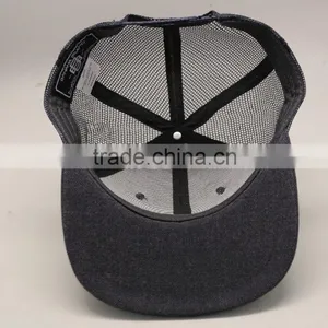 High Quality Distressed Blank Flat Bill Trucker Cap For Sales Hat Trucker thumbnail-6