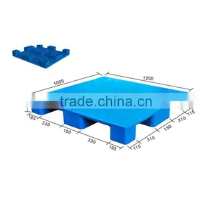Low Cost Lightweight Single Faced Euro Size Plastic Pallet thumbnail-1