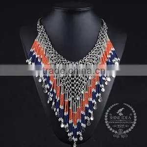 High Quality Vintage Rhinestone Chunky Statement Necklace Tin Alloy Fashion Women Pendant Necklace 6390079 thumbnail-3