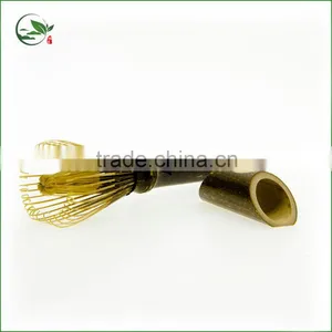 Japan Ceremony Tea Whisk Green Tea Powder Long Handle Bamboo Whisk Set thumbnail-1