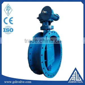Worm Wheel Double Flange Soft Seal Butterfly Valve thumbnail-1