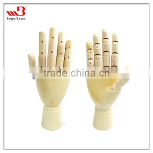 10" Rotatable Wooden Hand Manikin and Still Life Sketch Model for Sketch Painting thumbnail-1