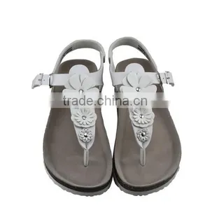 2015 White Flip-flops Cork Outsole Wear-resisting Lady Sandal Shoes thumbnail-4