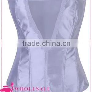 Pretty Women Cheap Red Waist Training Sexy Corsets With Lace Front thumbnail-3